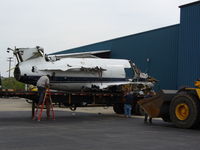 N500ES @ KRFD - Last photo of N500ES being hauled off for scrap