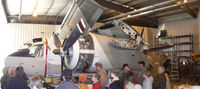 N31957 @ EFD - Collings Foundation S2 Tracker in the hanger at Ellington Field - PS photomerge