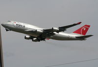 N676NW @ DTW - Northwest 747-400
