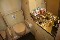 9H-AFK @ KORL - Bathroom of Comlux Aviation A319