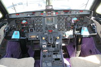 N100EG @ ORL - Cockpit of Gulfstream 1 at NBAA