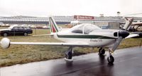 I-LELF @ EGLF - SIAI-Marchetti SF.260C of the Aeritalia Flying School at Farnborough International 1980