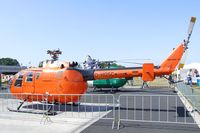 D-HGSC @ EDKB - MBB Bo 105CBS-5 (without rotor blades) at the Bonn-Hangelar centennial jubilee airshow