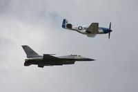 91-0387 @ YIP - With P-51D heritage flight