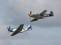 N551E @ YIP - Mustang formation