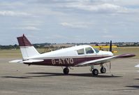 G-ATVO @ EGSU - Piper PA-28-140  Cherokee 140 at Duxford airfield