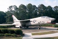 146963 - Vought F-8K Crusader at the Gate of MCAS Beaufort SC