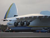 UR-82060 @ MLB - AN-225 at Melbourne, sorry for it being backlit, but this was the only place you could actually get it without obstruction and the sun was about to set.  I had to take this from across the ramp at a warehouse.  It is amazing that this huge beast could be 