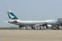 B-HUO @ DFW - Cathay Pacific on the west freight ramp - DFW Airport, TX