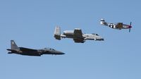 81-0967 @ TIX - A-10 with P-51 and F-15