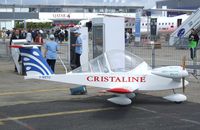 F-WZTU @ LFPB - Colomban MC.15E CriCri powered by two electric motors at the Aerosalon 2011, Paris