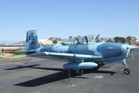 N18255 @ KFFZ - Beechcraft A45 (T-34 Mentor) outside the CAF Museum at Falcon Field, Mesa AZ