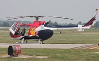 N133EH @ DAY - Red Bull chopper