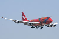 VH-OEJ @ DFW - Wunala Dreaming - Qantas 747 arriving at DFW Airport