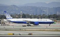 N787UA @ KLAX - Taxiing at LAX - by Todd Royer