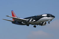 N334SW @ DAL - Southwest Airlines Shamu landing at Dallas Love Field