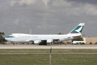 B-LIB @ MIA - Wind shifted again (5th and final time) and Runway 9 now open, means I could get Cathay departing from El Dorado Furniture