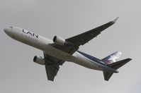 CC-CZZ @ MIA - One of my favorite paintjobs ever LAN Cargo 767-300F.  I was waiting at a light on Milam Dairy and Perimeter Rd on my way to 94th Aerosquadron due to wind shift when I grabbed this LAN out of my car