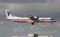 N417AT @ MIA - You know you are hanging out at the airport too long when you have a picture of it departing earlier, more pictures of it landing earlier that day )(not posted) and then see it again landing later in the day.