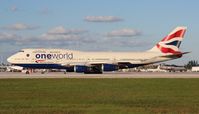 G-CIVK @ MIA - British 747-400 One World
