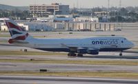 G-CIVL @ MIA - British Airways One World 747-400