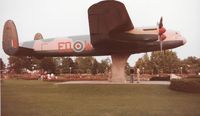 FM212 - Avro Lancaster B10 at Jackson Park Windsor Ontario. Currently at Windsor Airport being restored.  This was taken circa 1983 by my grandfather Louis Dzialo