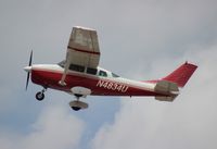 N4834U @ LAL - Cessna 205A Super Skylane leaving Sun N Fun