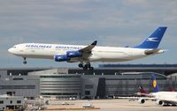 LV-ZPJ @ MIA - Aerolineas Argentinas A340-200
