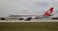 LX-VCE @ MIA - Cargolux 747-800