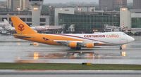 N901AR @ MIA - Centurion Cargo 747-400 departing MIA in a thunderstorm