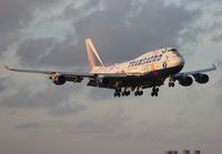 EI-XLK @ MIA - Transaero 747-400 Flight of Hope livery