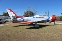 52-6379 - F-84F Thunderstreak on the side of Highway 17 in Wauchula FL