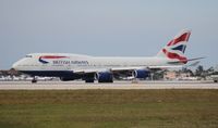 G-CIVJ @ MIA - British Airways 747-400