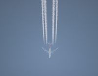 VH-OJS - Qantas 747-400 flying LAX-JFK over Livonia Michigan at 35,000 ft