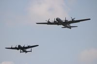 N529B @ YIP - B-29 Fifi flying with a Lancaster