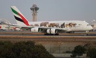 A6-EEQ @ LAX - Emirates United For Wildlife A380