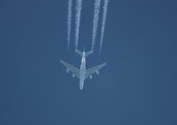 HL7627 - Korean A380 overflying my mom's house in Michigan from ICN to JFK at 36,000 ft
