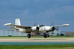 N4988N @ FTW - B-26K Special Kay First post restoration flight after 7 years in the hangar at Fort Worth Meacham Field.