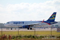 N626NK @ KRSW - Spirit Flight 937 (N626NK) arrives on Runway 6 at Southwest Florida International Airport following flight from Boston-Logan International Airport