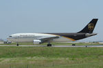 N174UP @ DFW - Departing the UPS ramp at DFW Airport
