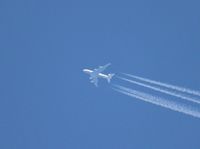 D-AIMM - Lufthansa seen over Oshkosh flying from FRA to IAH
