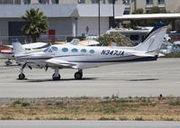 N347JA @ SQL - Cessna 340A