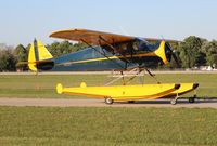 N5901V @ KOSH - Piper PA-12 Faust radial conversion