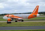 G-EZOX @ EGCC - Airbus A320-214 of easyJet in special '20 years jubilee' colours at Manchester airport