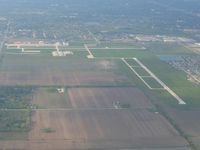 Lansing Municipal Airport (IGQ) - Looking north from 2500' - by Bob Simmermon