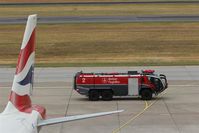 Tegel International Airport (closing in 2011), Berlin Germany (EDDT) - Fire engine on patrol..... - by Holger Zengler