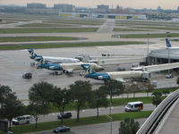 Tampa International Airport (TPA) - AirTran aircraft at remote terminal B at Tampa Int'l Airport - by Ron Coates