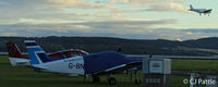 Dundee Airport, Dundee, Scotland United Kingdom (EGPN) - Sunset GA parking view at Dundee - by Clive Pattle